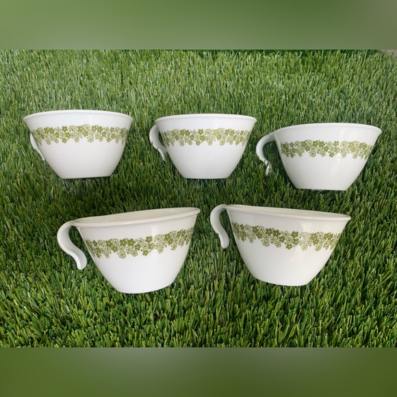 Corelle mugs, set of 2, green flowers main image 0